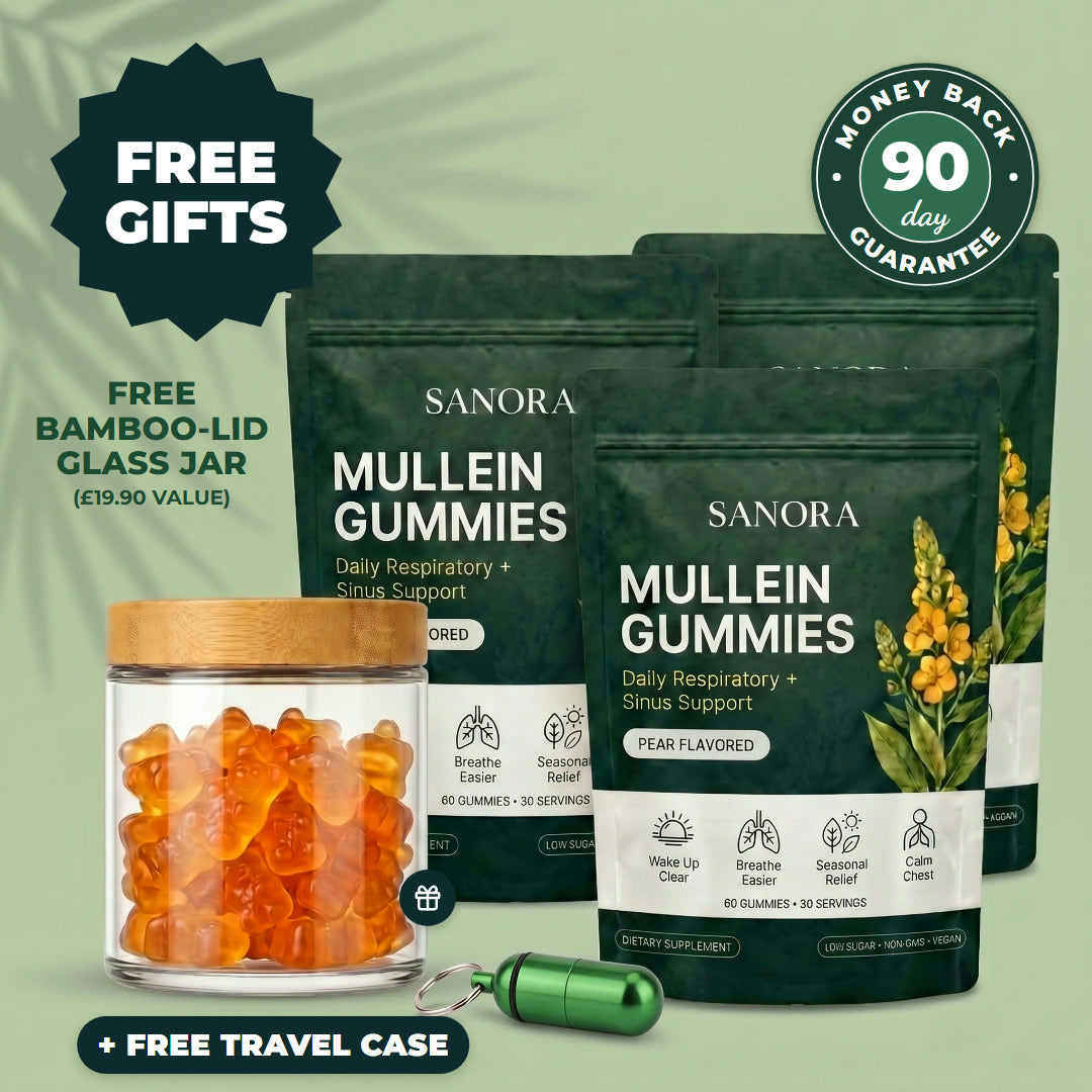 Buy 3 pouches, get a free bamboo-lid glass jar and a free travel case