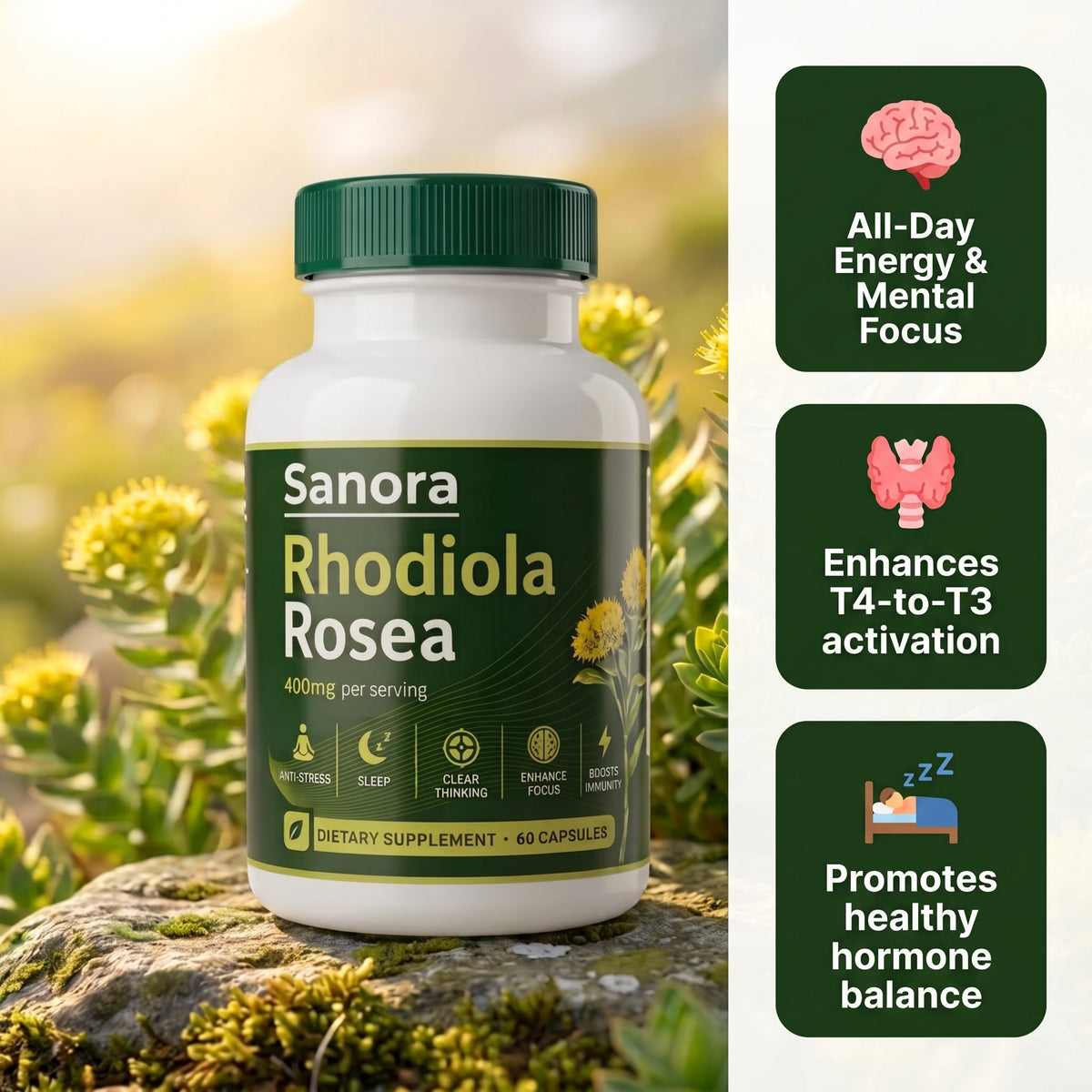 Rhodiola Rosea - Natural Adaptogen [400mg]
