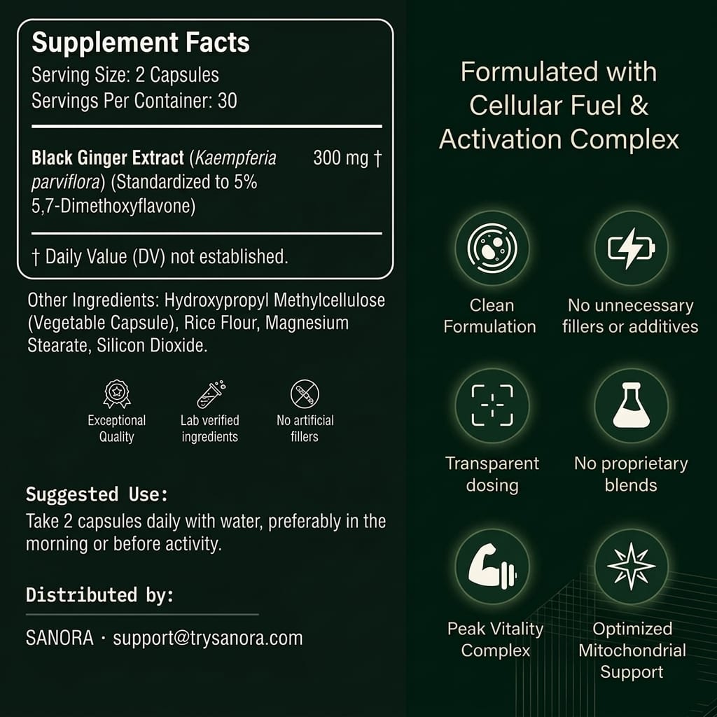 Sanora™ Black Ginger Complex