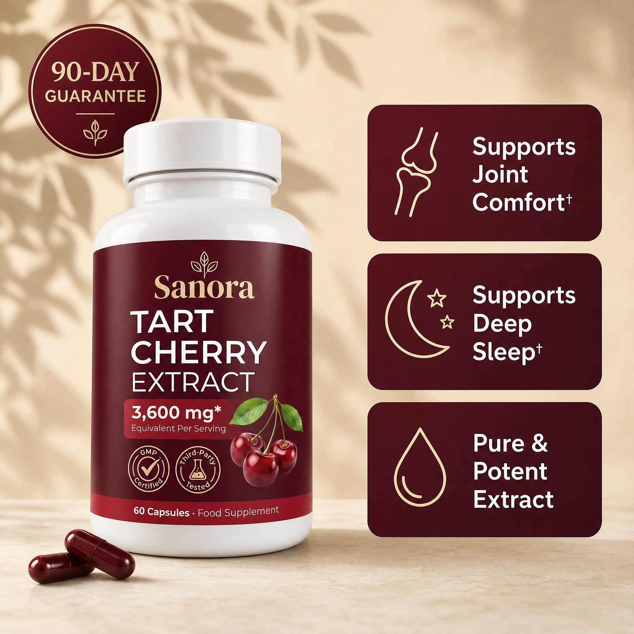Sanora® Cold-Pressed Tart Cherry Extract