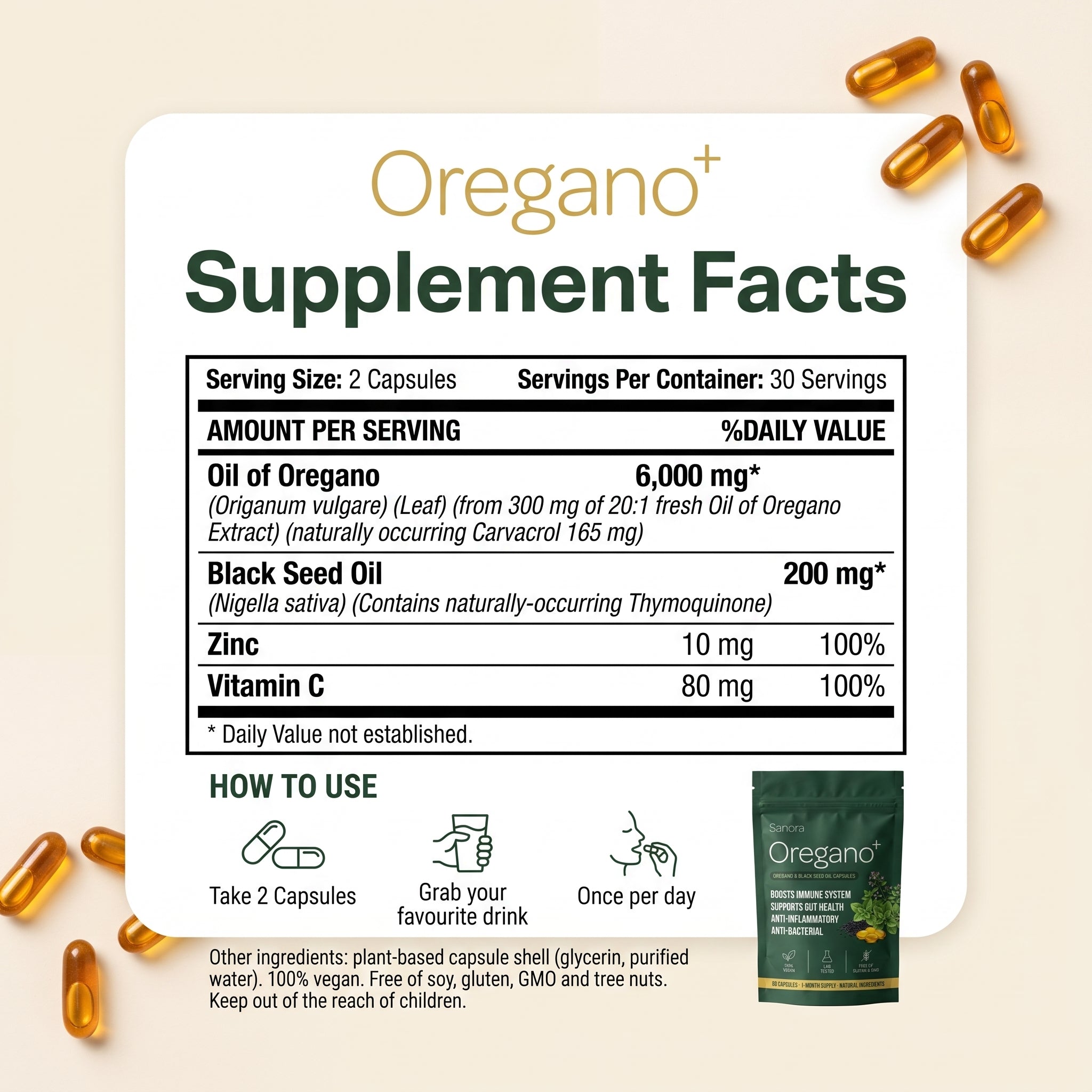 Sanora® Oregano+ Oil Complex