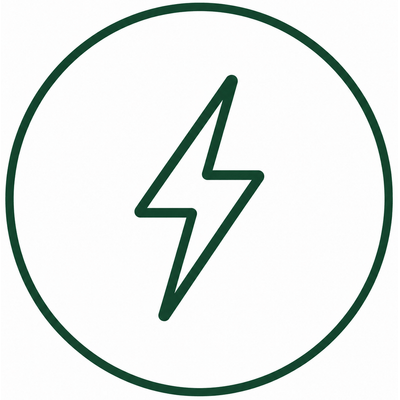 Drive and energy support icon